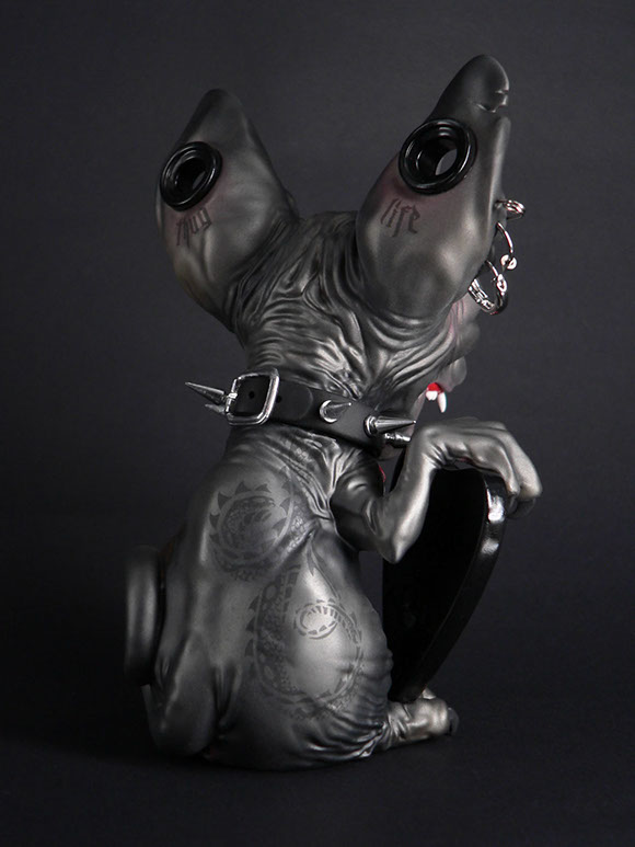 Sphynx; Maneki Neko;SomeStrangeThings; Designer Toys; Toy Art; Barcelona; Strange Stuff; Some Strange Things; sculpt; Marcos Lorenzo; Goth; Punk