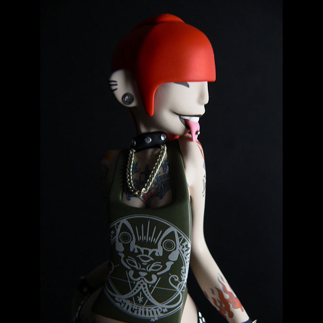 ThreeTimesNever; SomeStrangeThings; Designer Toys; Toy Art; Barcelona; Strange Stuff; Some Strange Things; Three Times Never sculpt; red hair