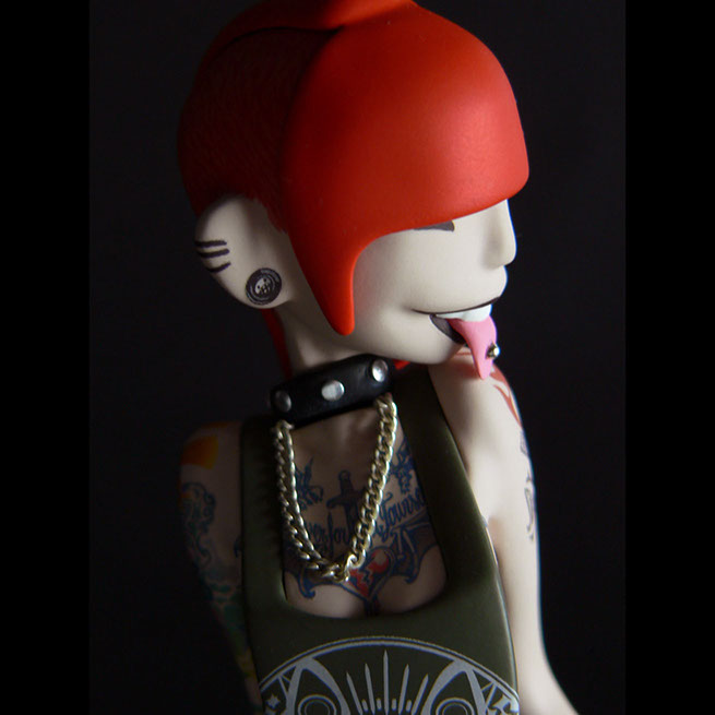 ThreeTimesNever; SomeStrangeThings; Designer Toys; Toy Art; Barcelona; Strange Stuff; Some Strange Things; Three Times Never sculpt; red hair